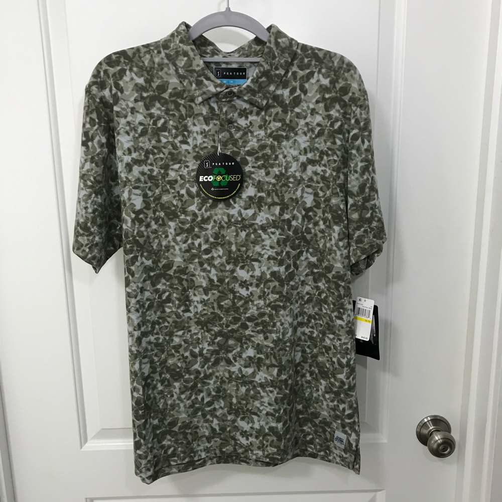 PGA Tour Men’s Green Polo Medium NWT